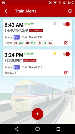 MMTS Train Timings