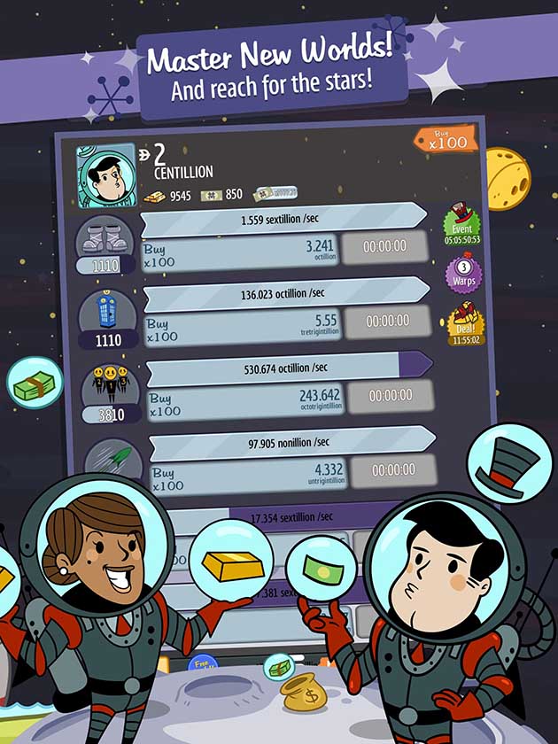 AdVenture Capitalist MOD APK 8 15 0 (Unlimited Gold) for Android