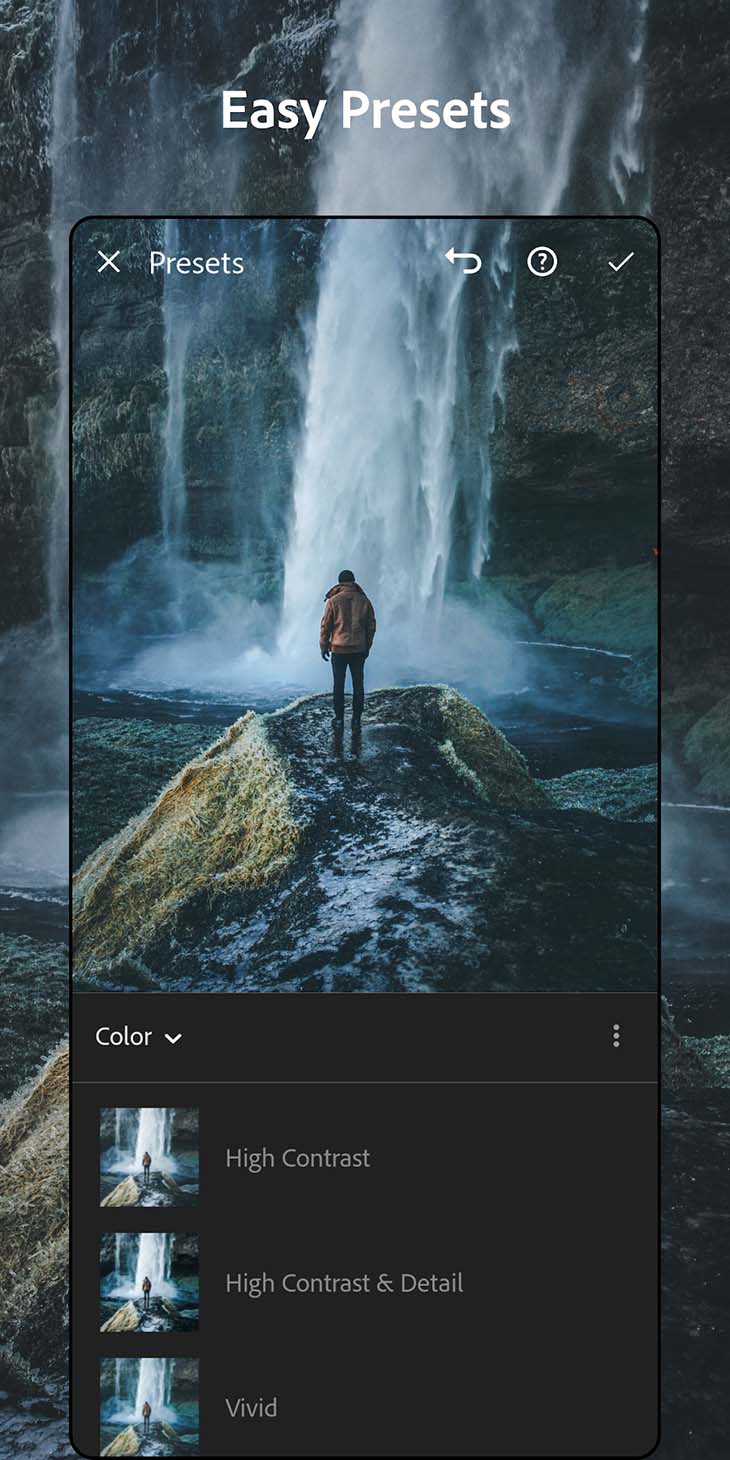 Adobe Lightroom mobile screenshot 2