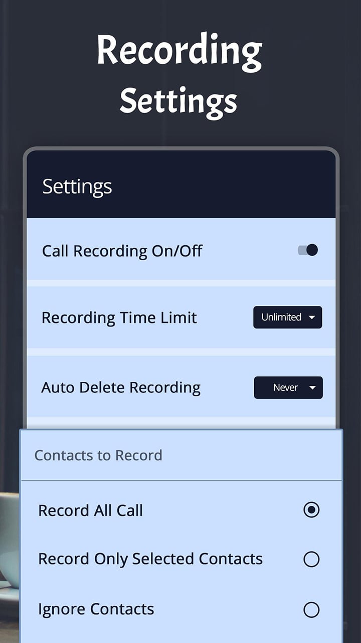 Automatic Call Recorder screen 5