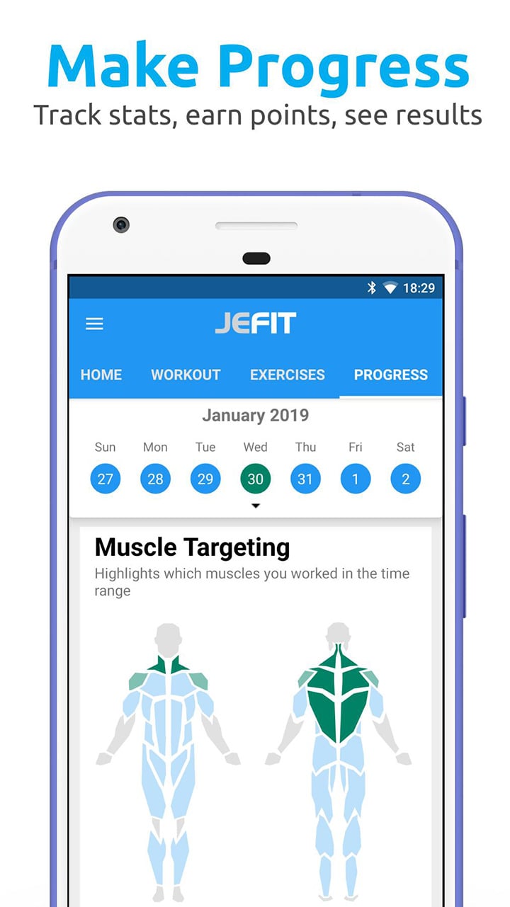 JEFIT Workout Tracker screen 3
