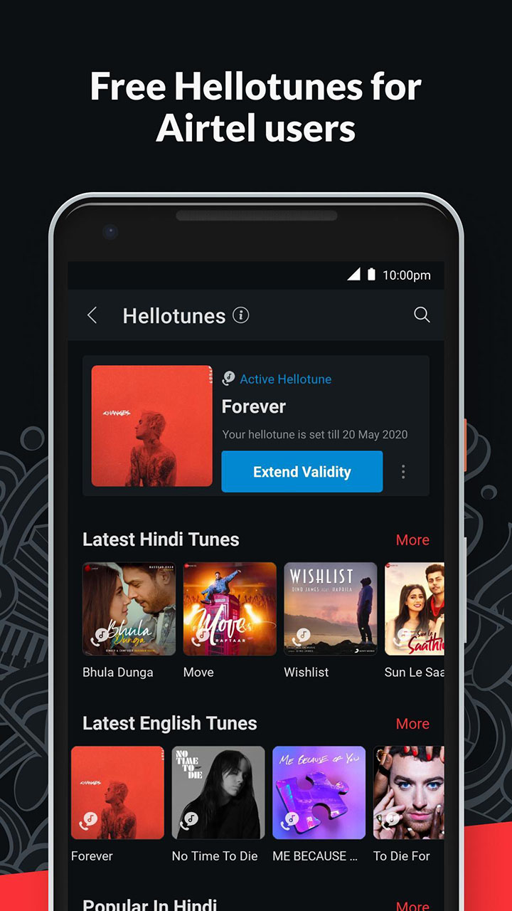 Wynk Music screen 1