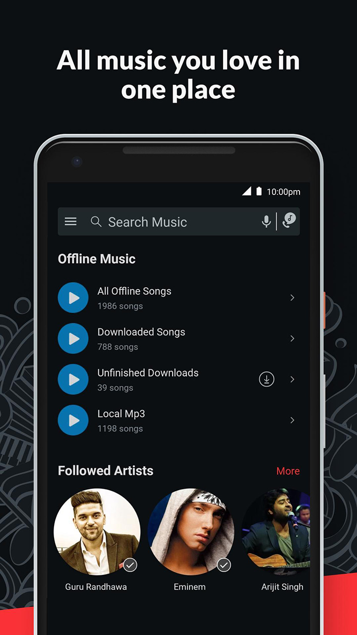 Wynk Music screen 2