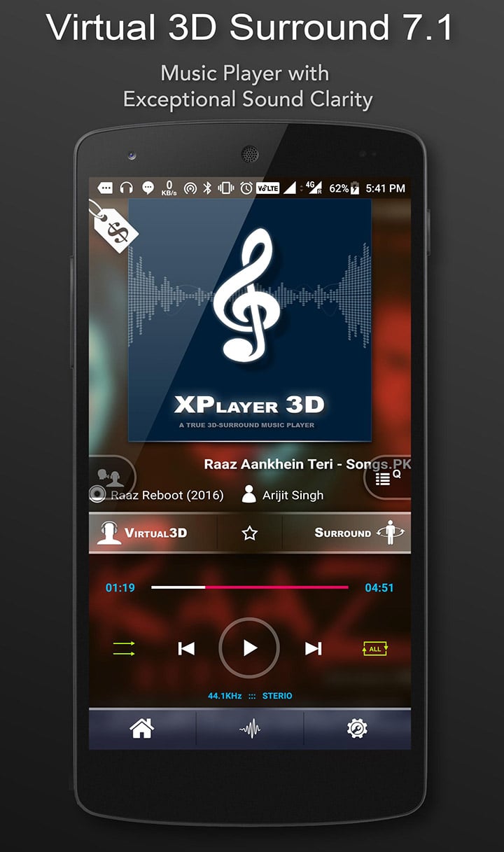 3D Surround Music Player screen 0