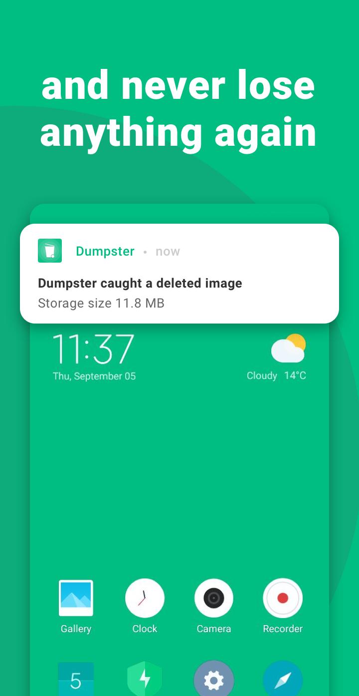 Dumpster screen 2