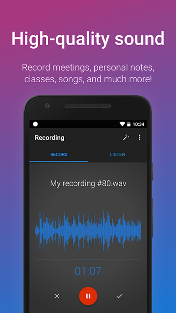 Easy Voice Recorder Pro screen 4