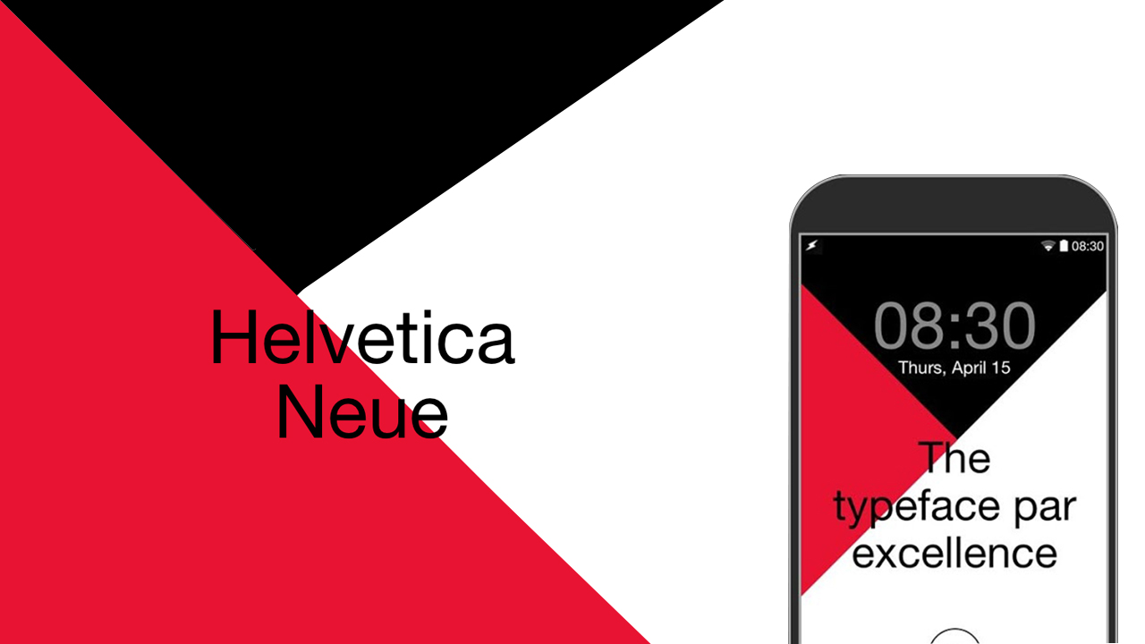 Helvetica display