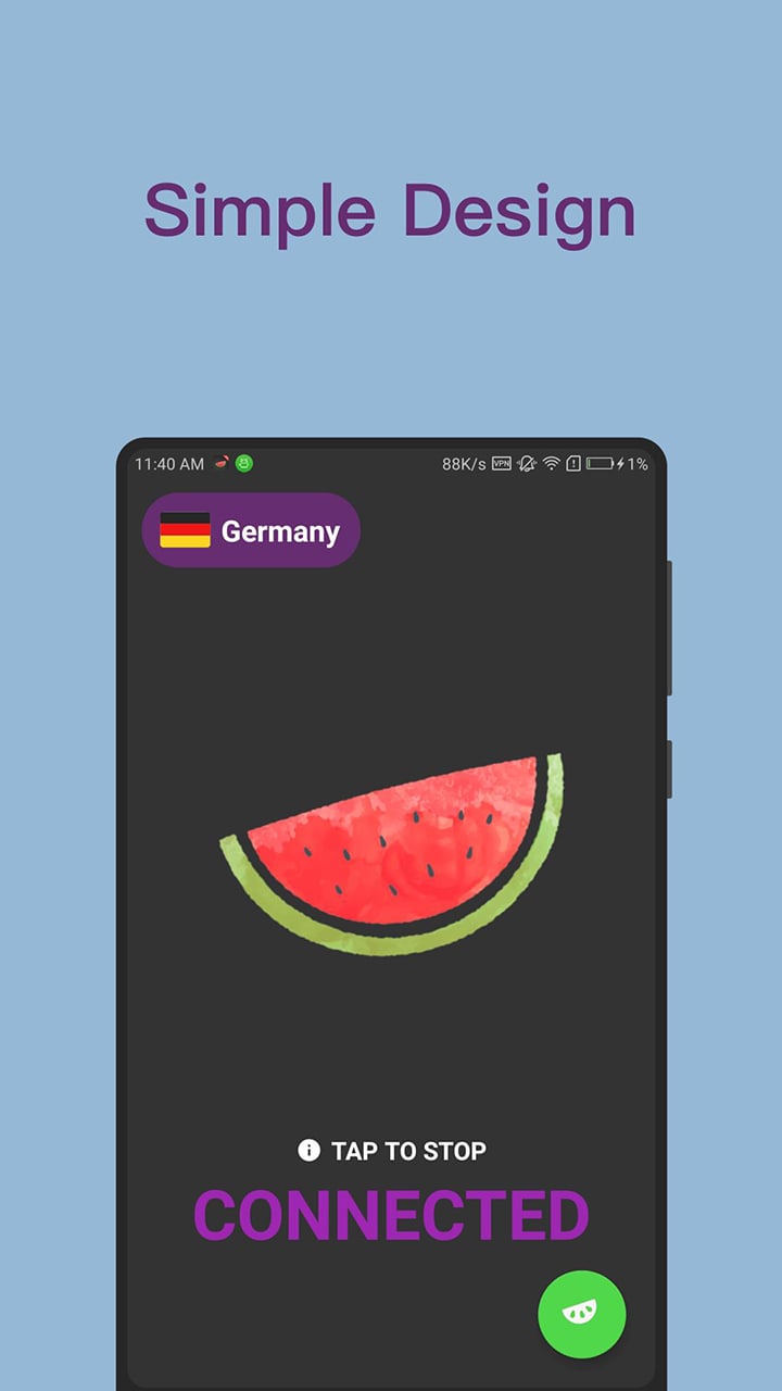 Melon VPN screen 1