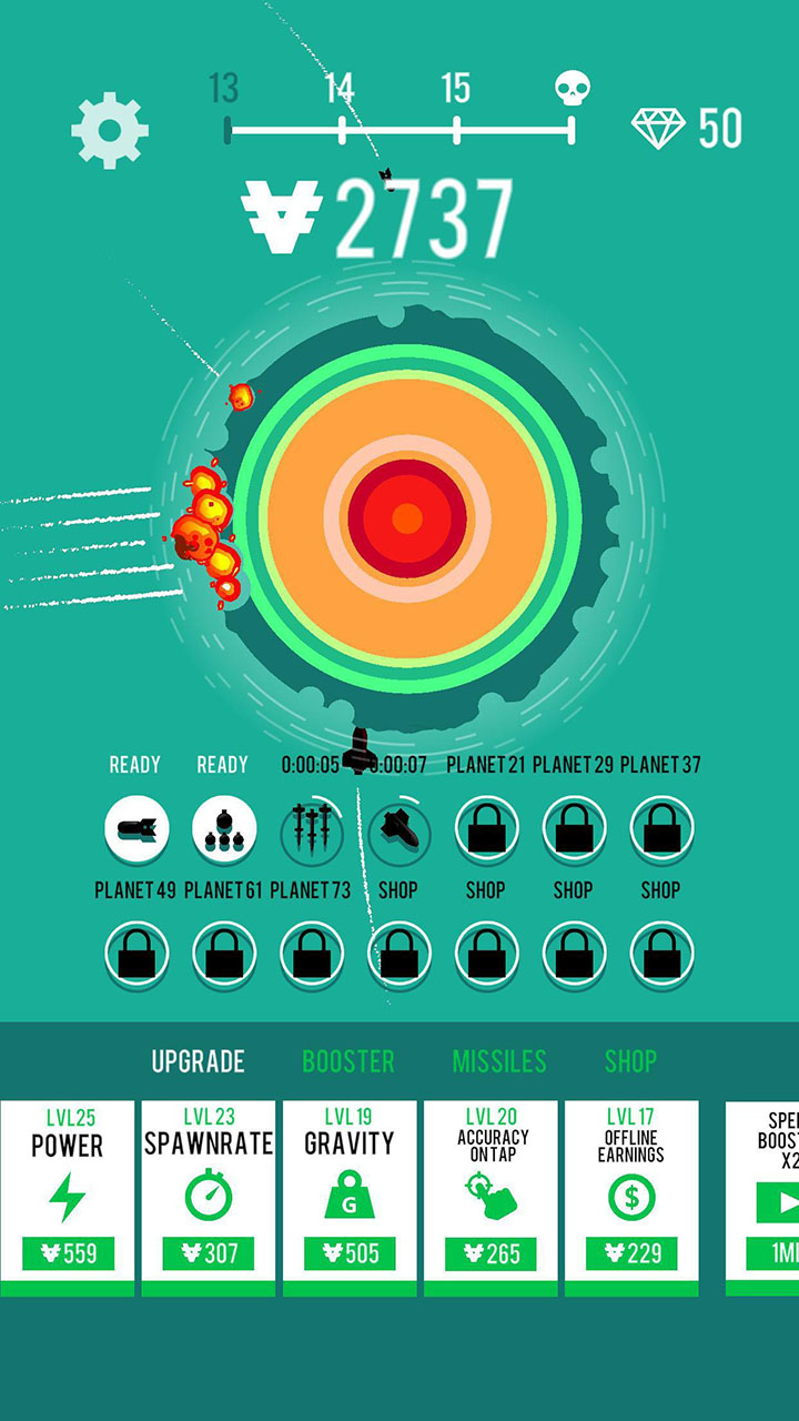 Planet Bomber screen 2