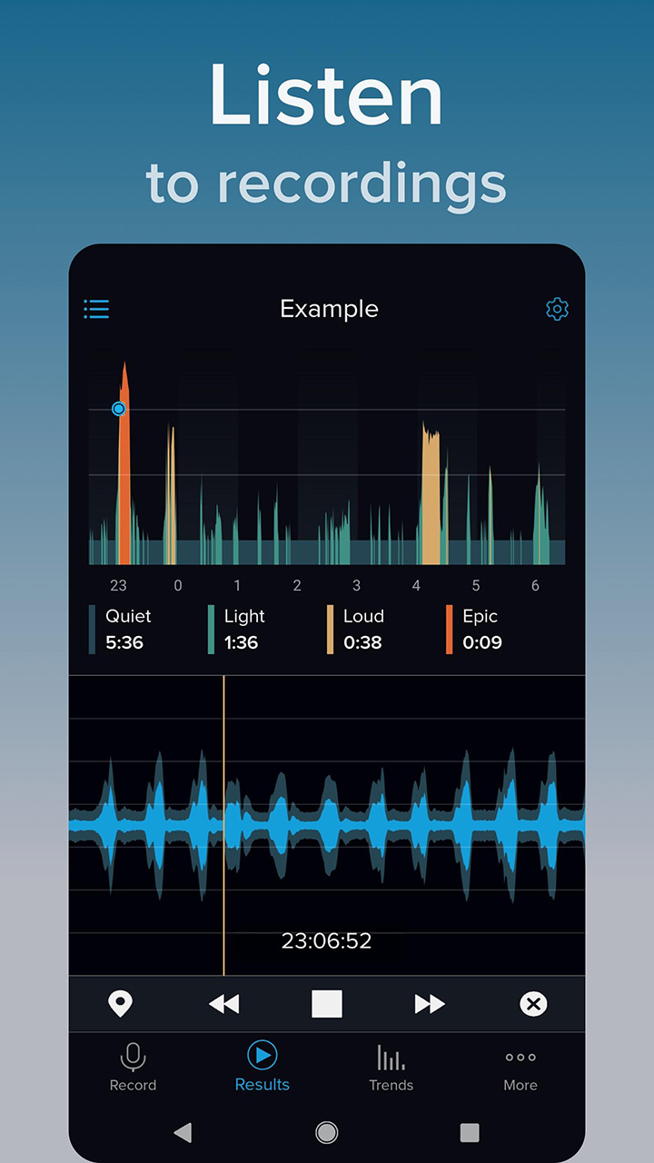 SnoreLab screen 3