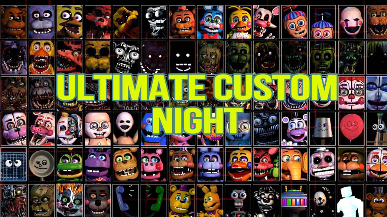 Fnaf ultimate custom. Ультимейт кастом Найт. Ultra Custom Night 500 АНИМАТРОНИКОВ. FNAF Ultimate Custom Night 2.