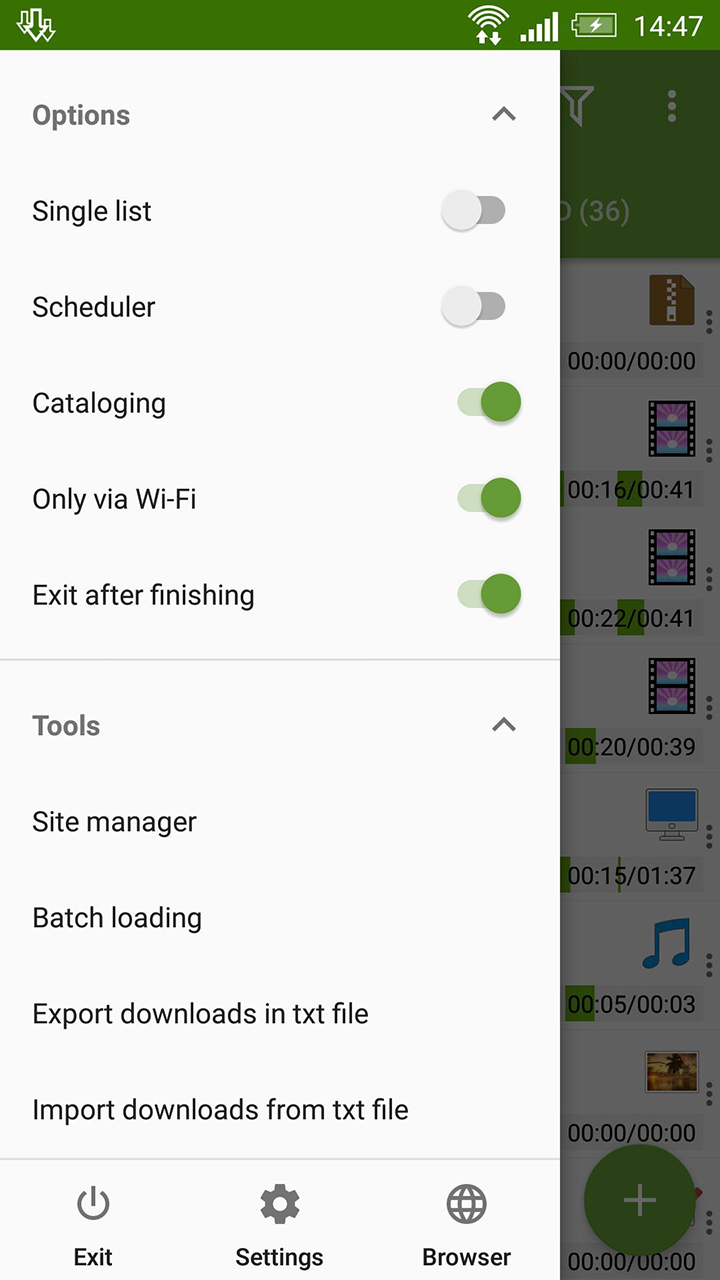 Advanced Download Manager screen 2