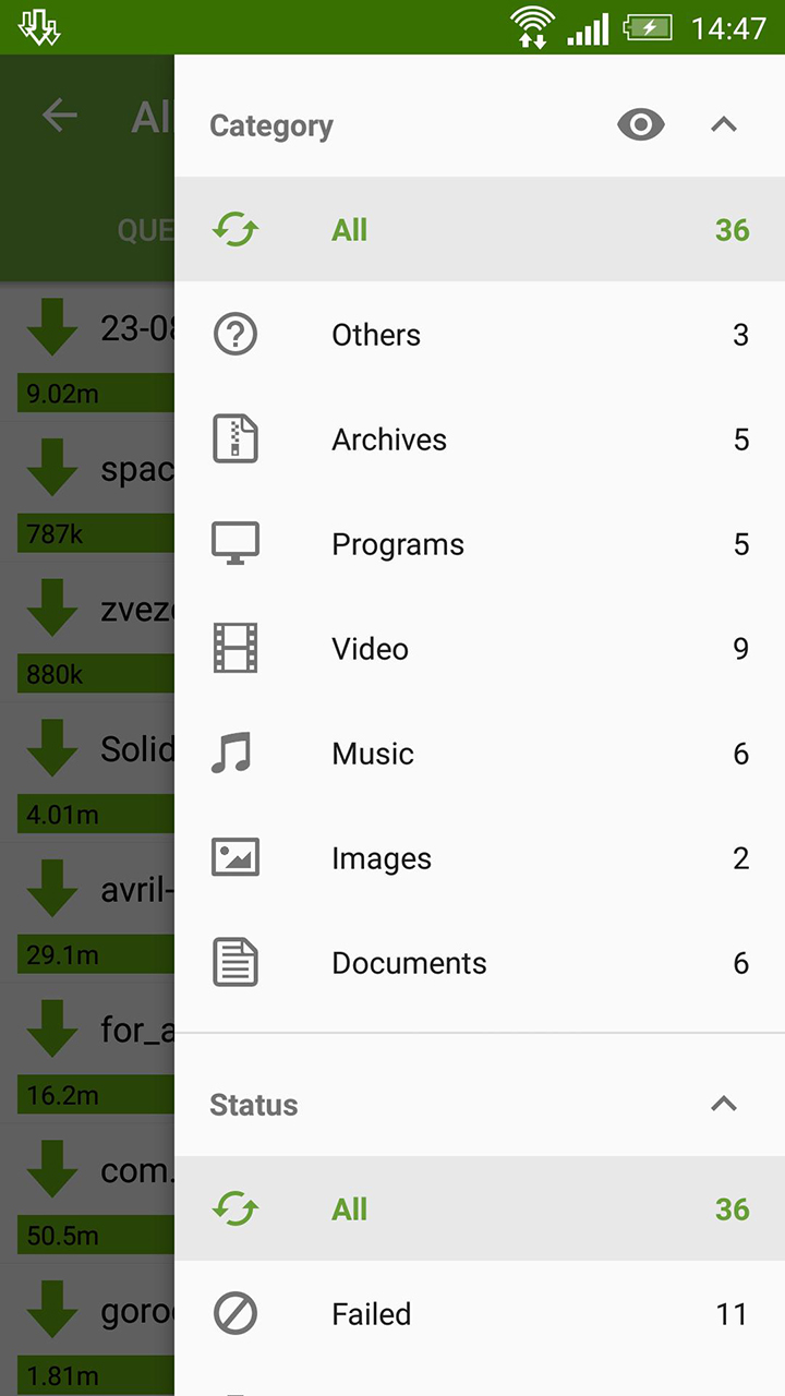 Advanced Download Manager screen 3