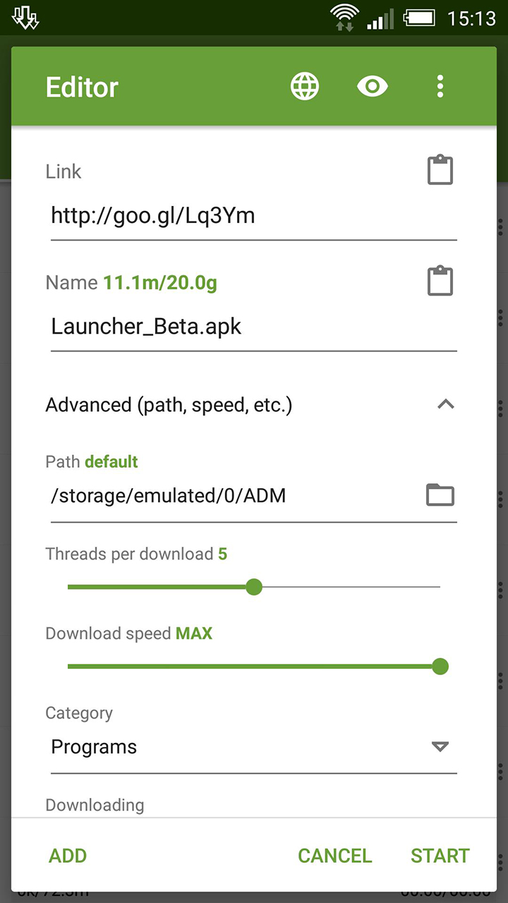 Advanced Download Manager screen 5