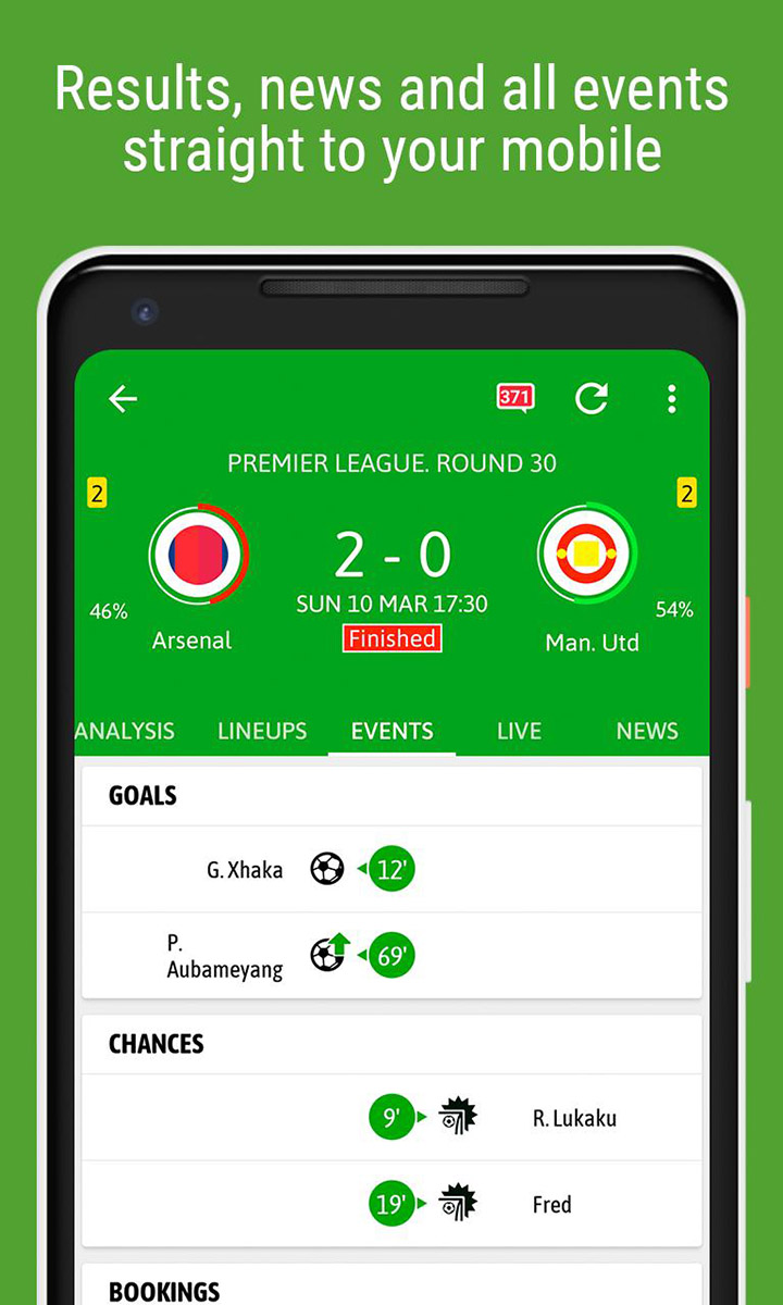 BeSoccer screen 4