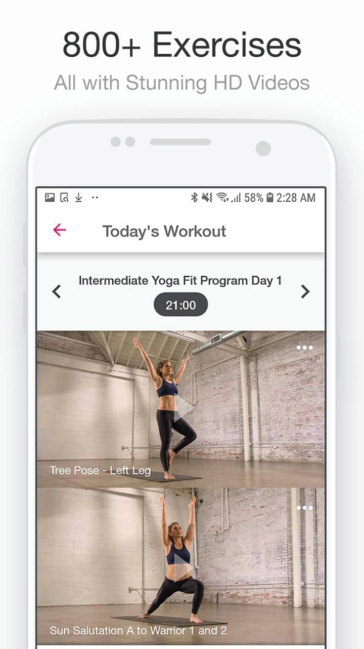 Jillian Michaels The Fitness App screen 2