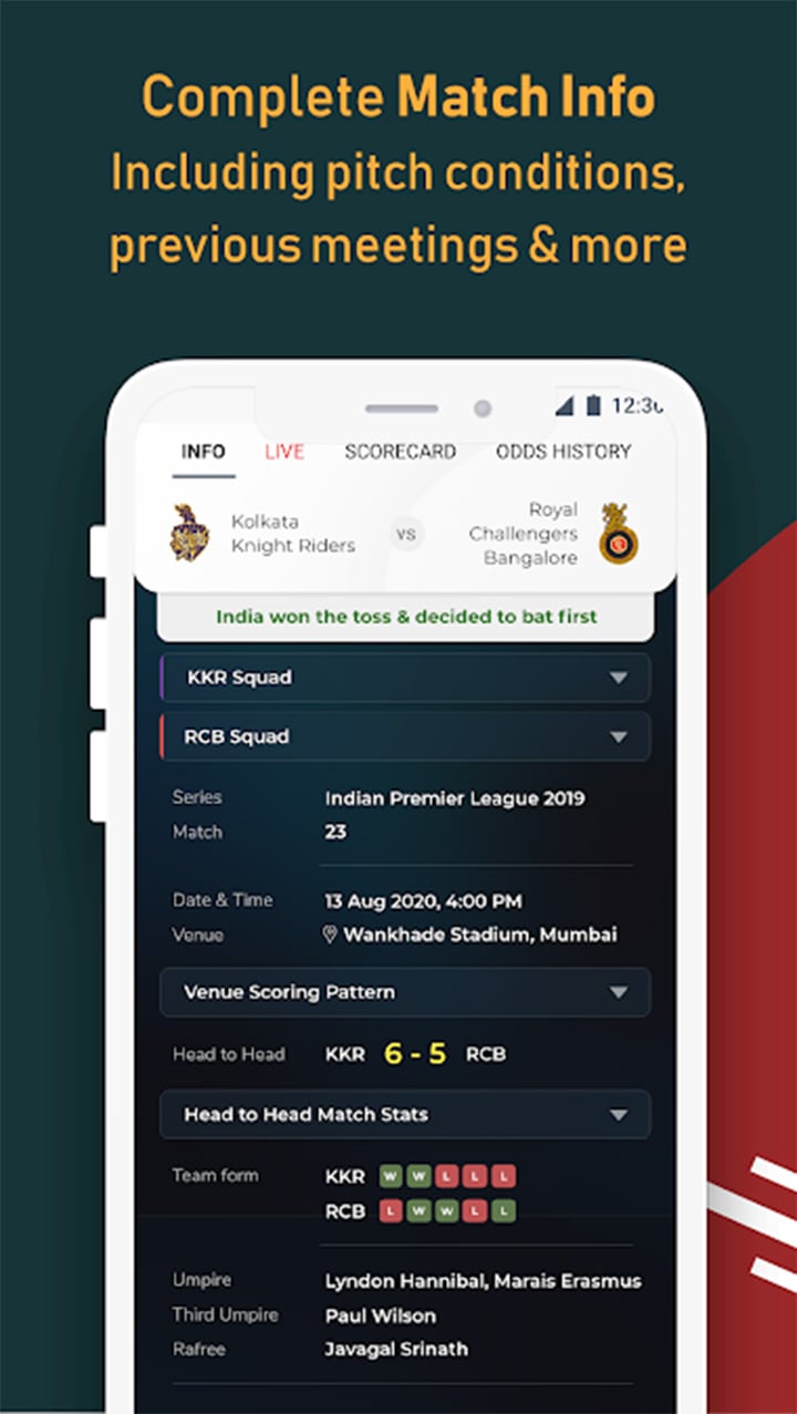 Live Line & Cricket Scores Cricket Exchange screen 6