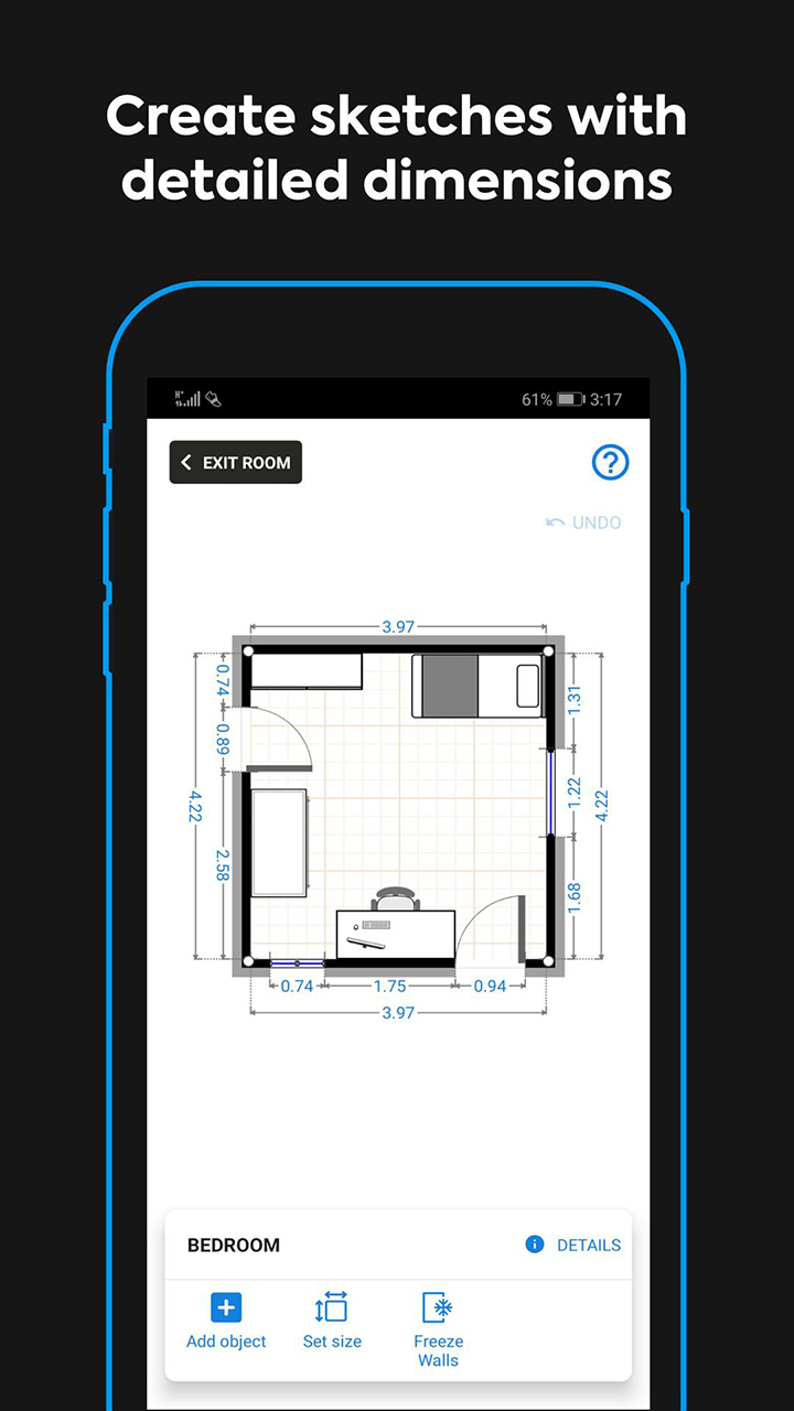 Magicplan screen 1