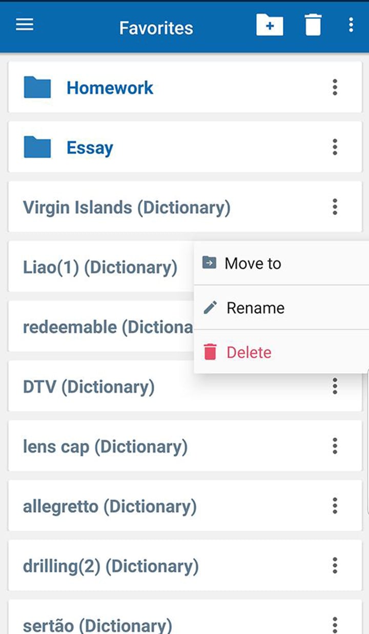 Oxford Dictionary of English& Thesaurus screen 5
