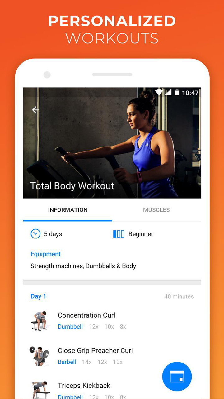 Virtuagym Fitness Tracker screen 3