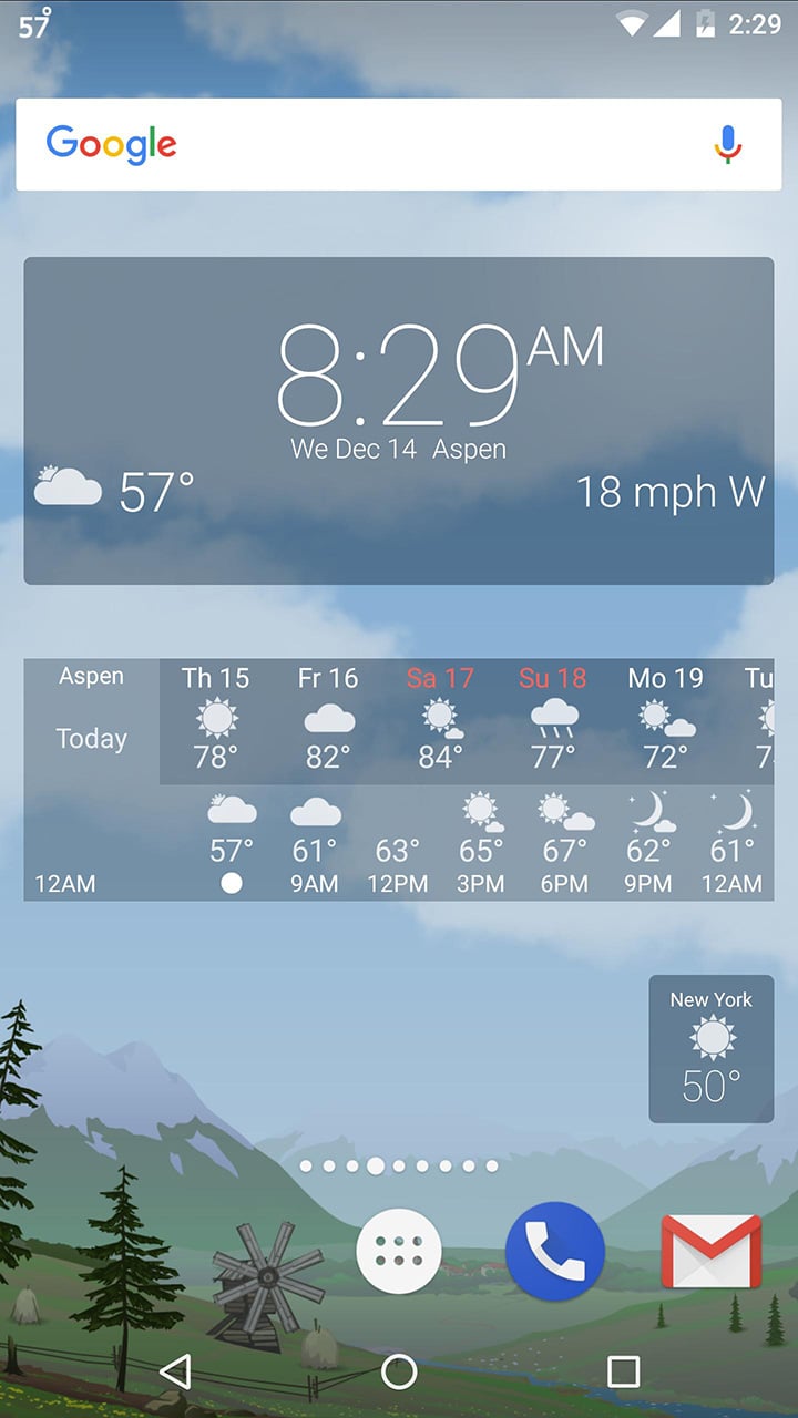 YoWindow Weather screen 4