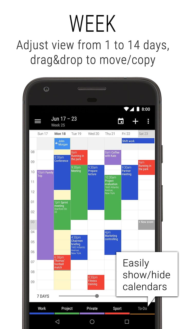 Business Calendar 2 screen 1
