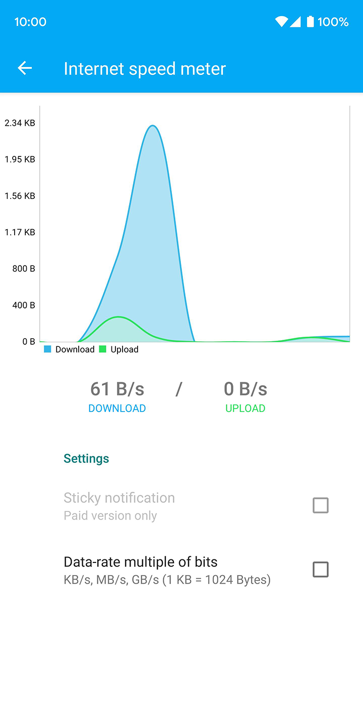 Data counter widget screen 4