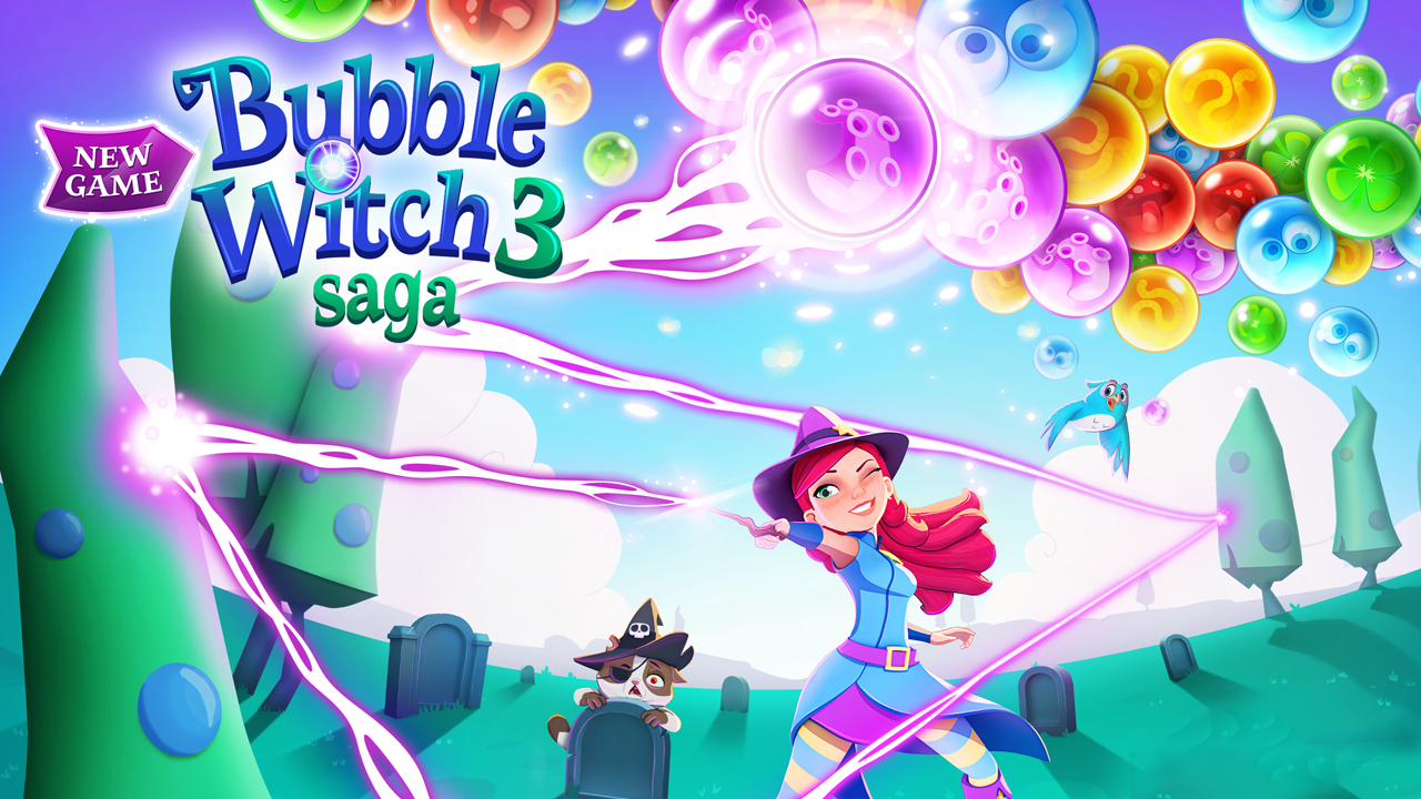 Bubble Witch 3 Saga MOD APK 7 20 90 Unlimited Life For Android   Bubble Witch 3 Saga Poster 