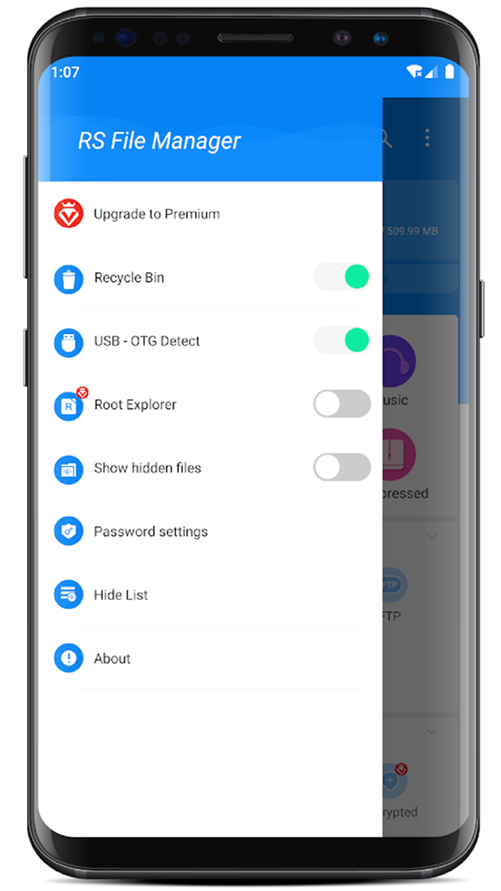 RS File Manager screen 3