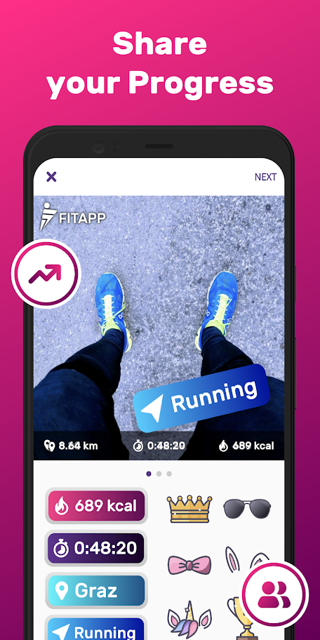 FITAPP Track My Run & Running screen 6