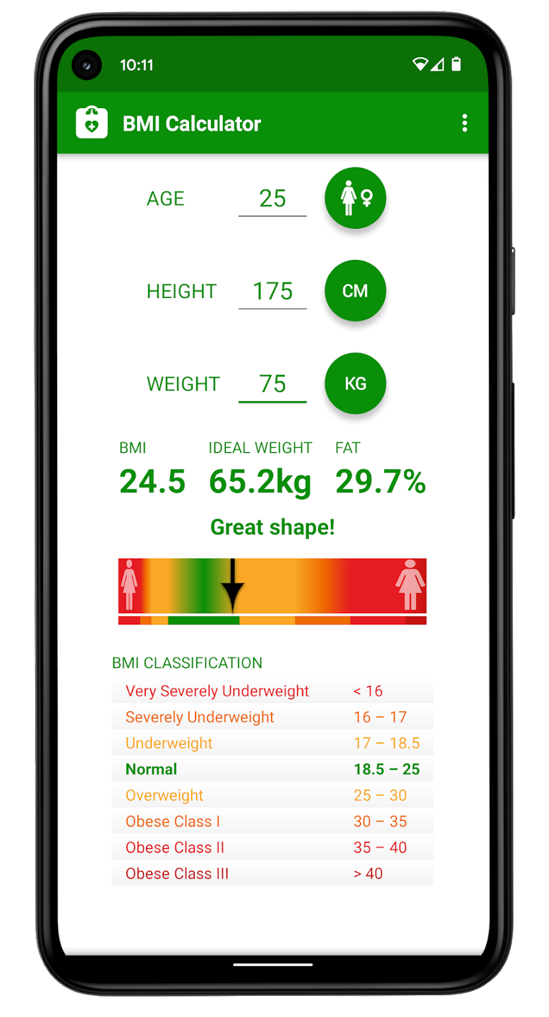 BMI Calculator MOD APK 2.14 (AdFree) for Android