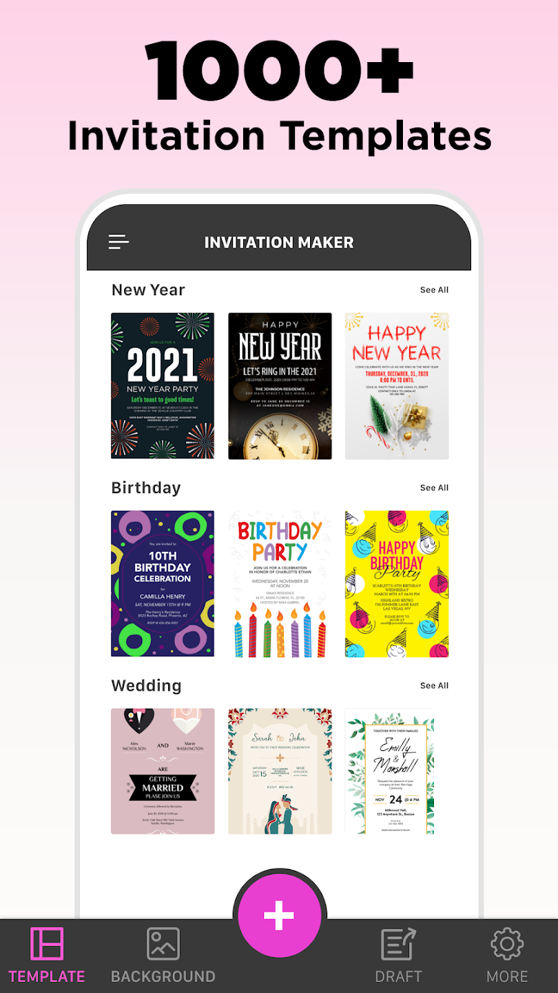 Invitation Card Maker screen 2