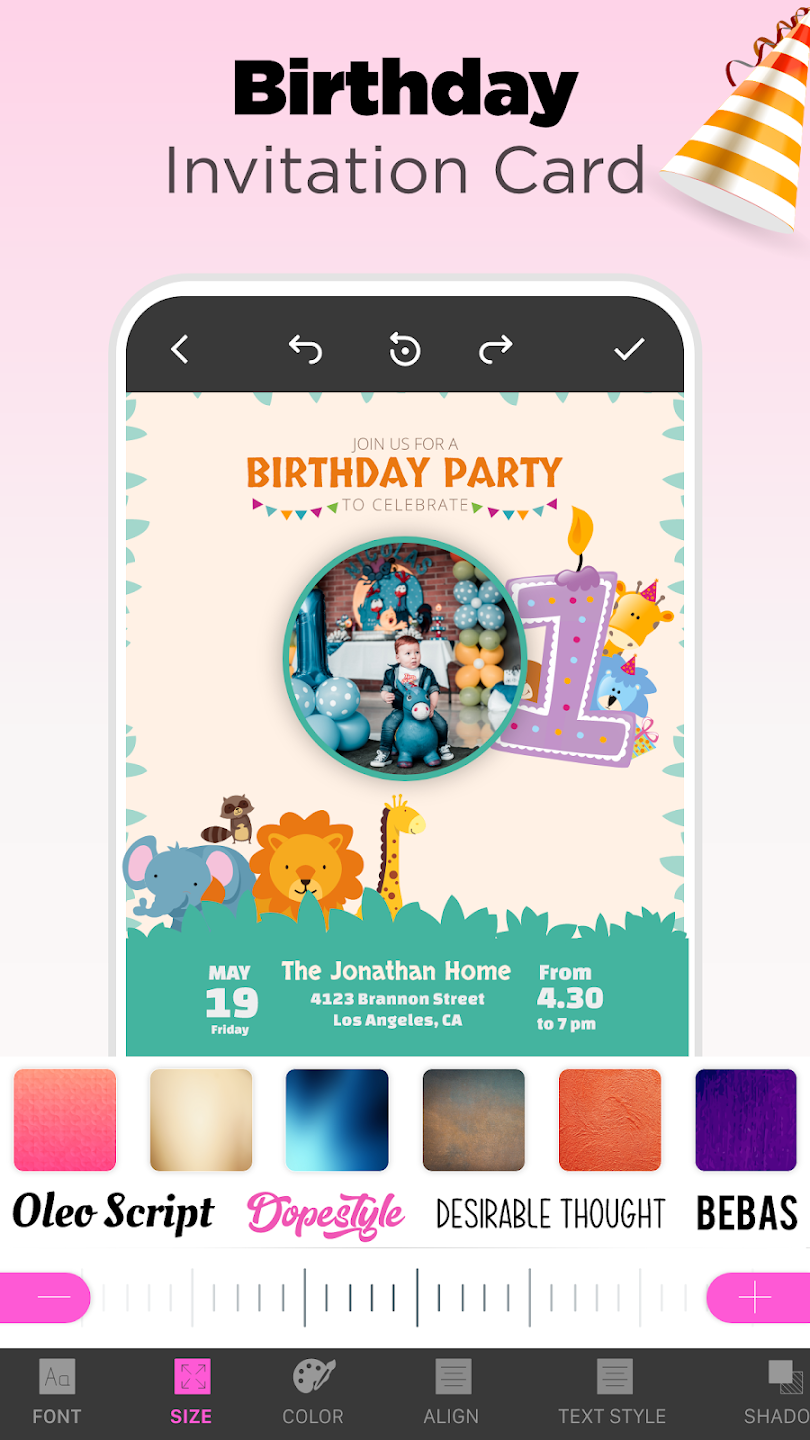 Invitation Card Maker screen 3