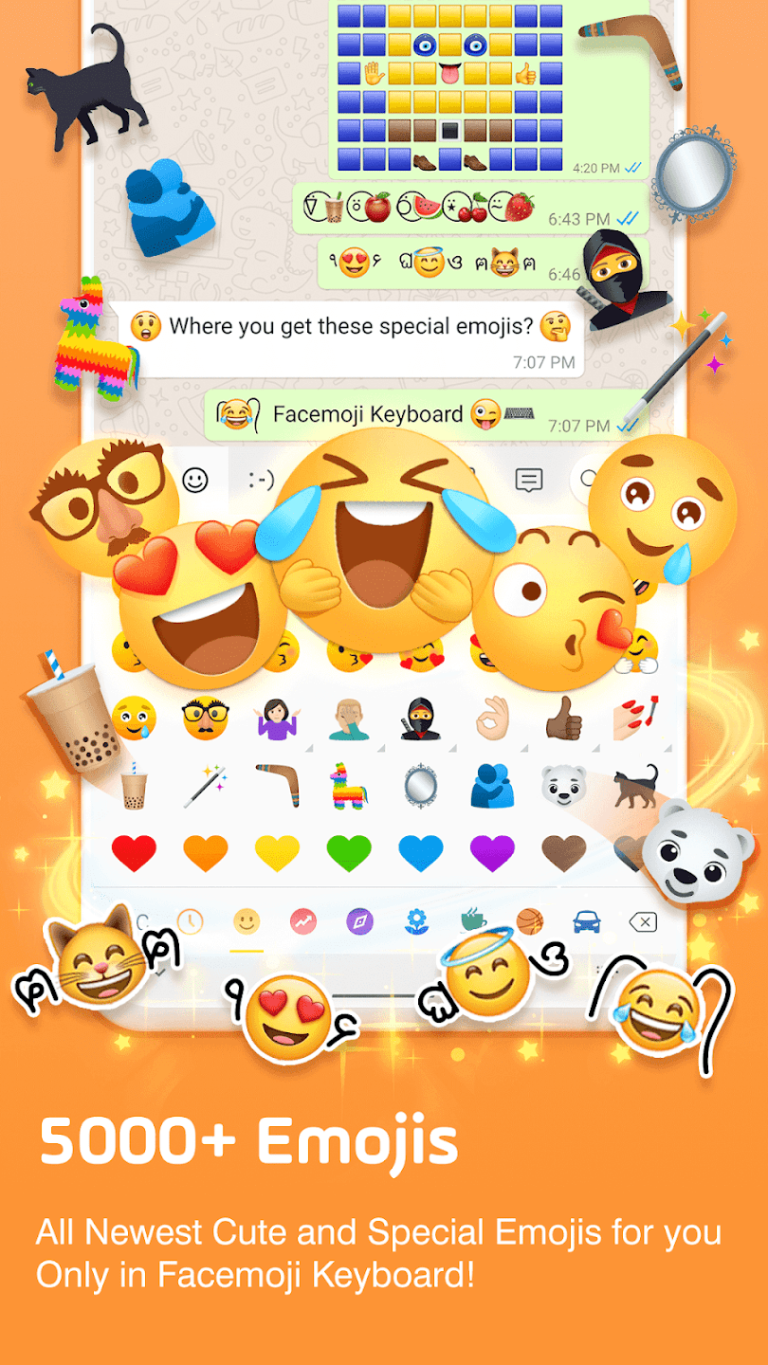 Facemoji Emoji Keyboard&Fonts MOD APK 3.0.7.2 (VIP Unlocked) for Android