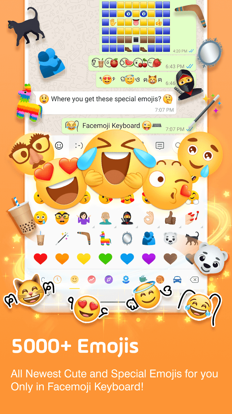 Facemoji Emoji Keyboard screen 1