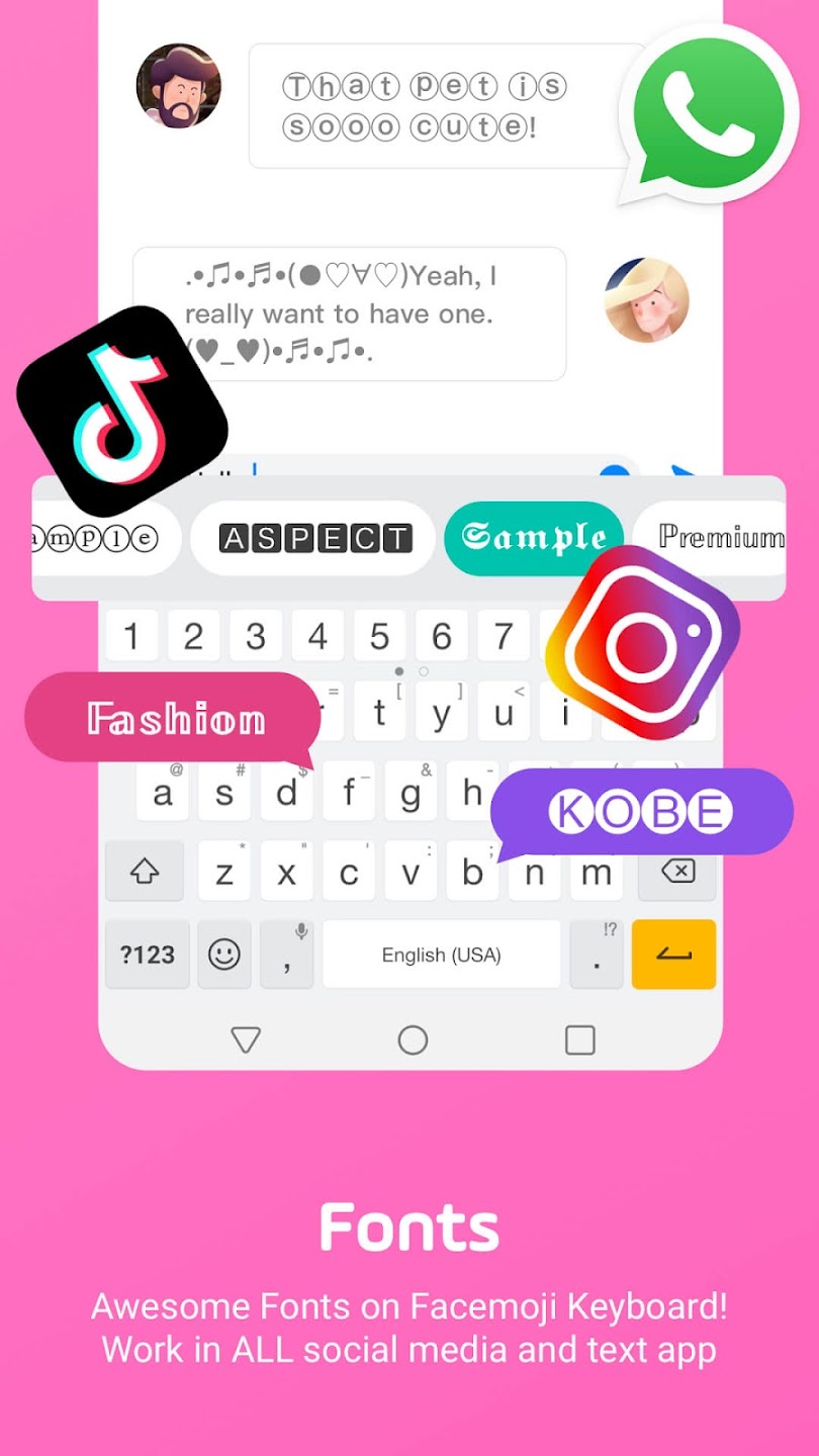Facemoji Emoji Keyboard screen 3