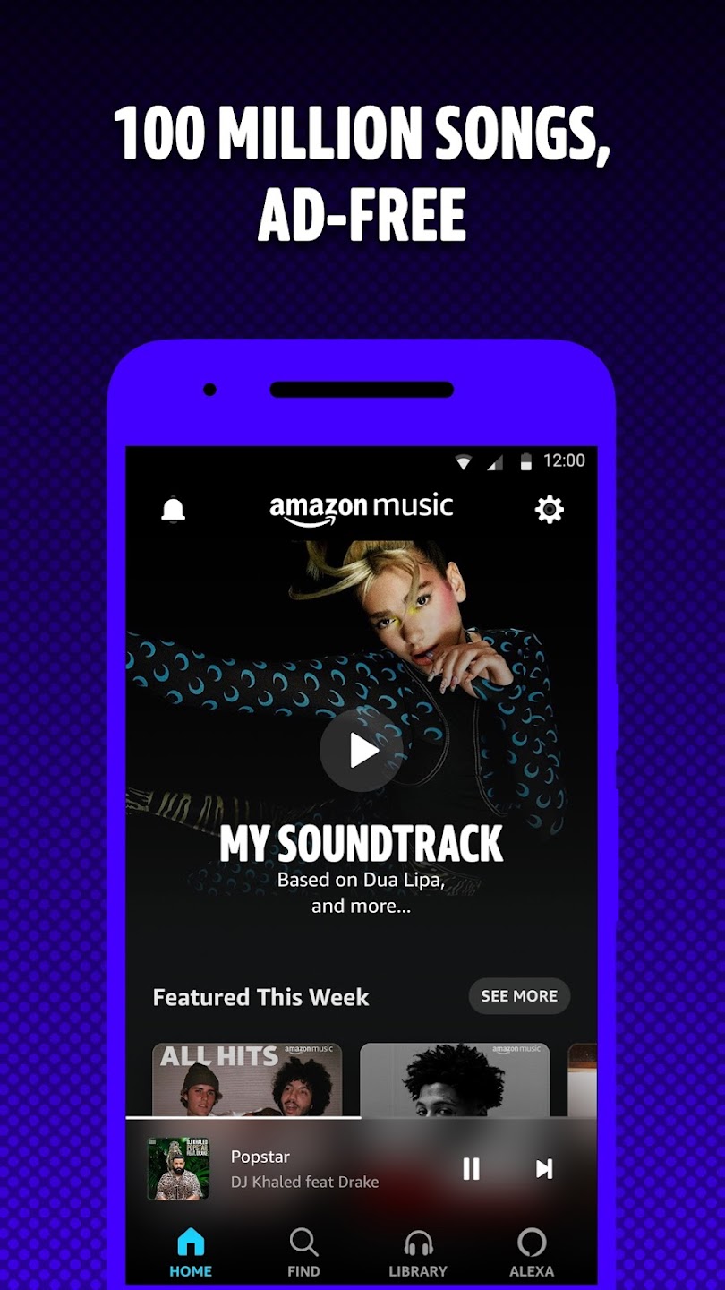 Amazon Music screen 1